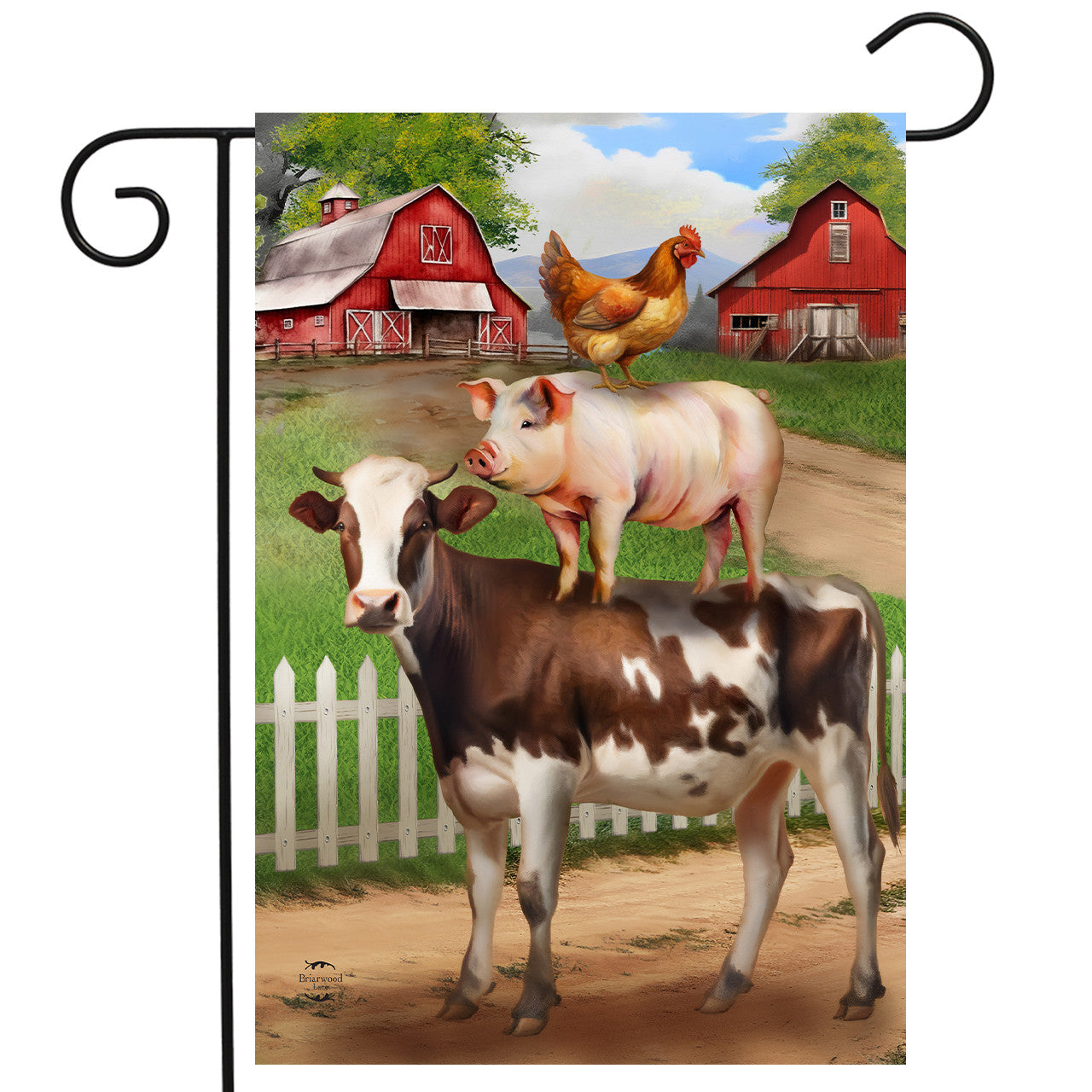 Farm Friends Garden Flag