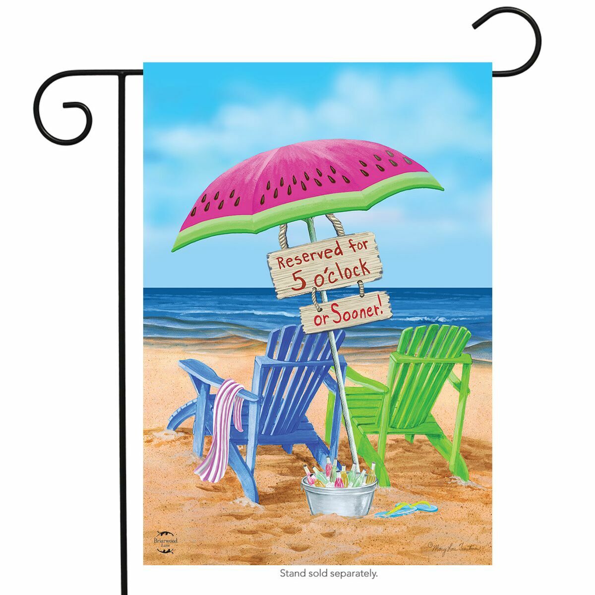 Beach Bum Garden Flag