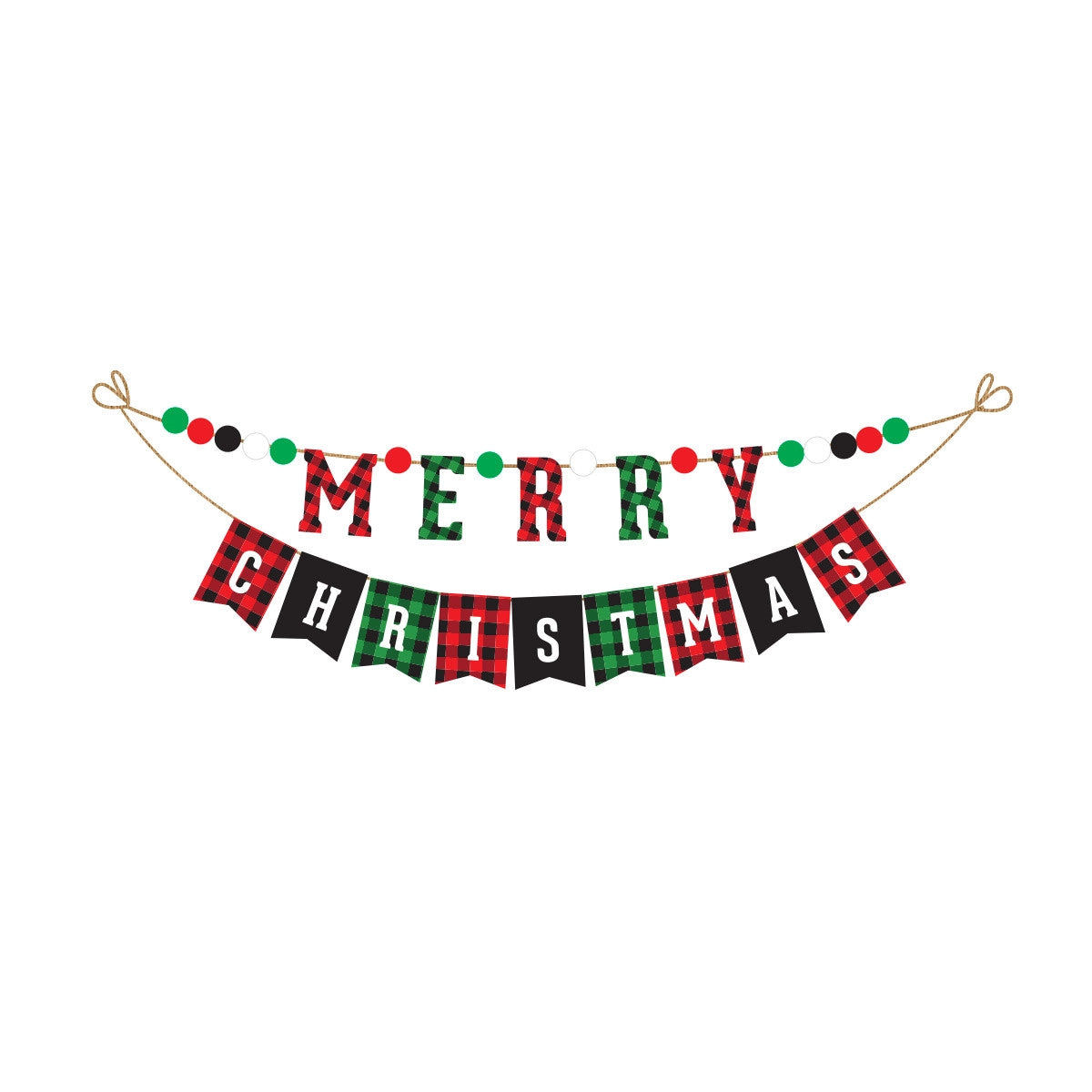 Christmas String Banners – Main Street Flags and More