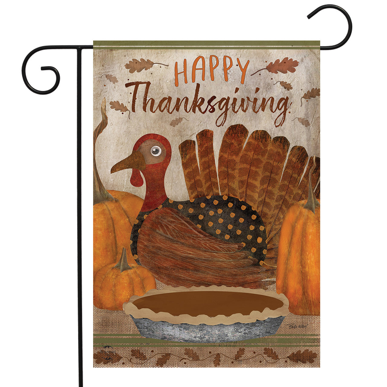 Gather Together Turkey Garden Flag