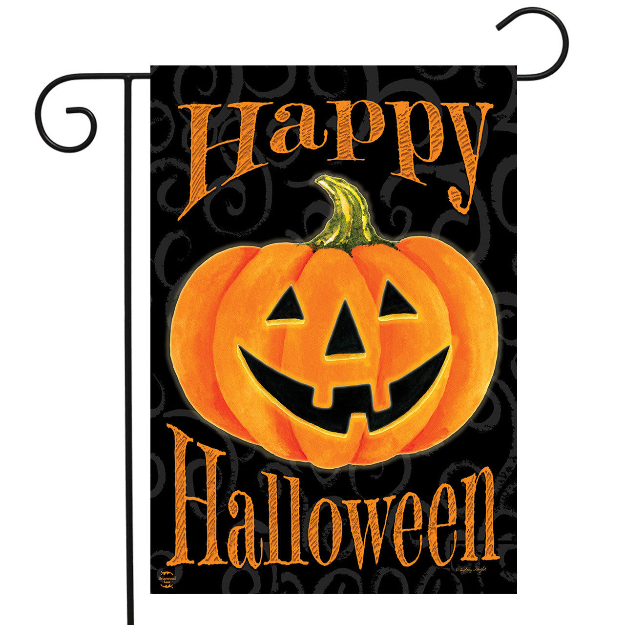 Glowing Jack- O- Lantern Garden Flag