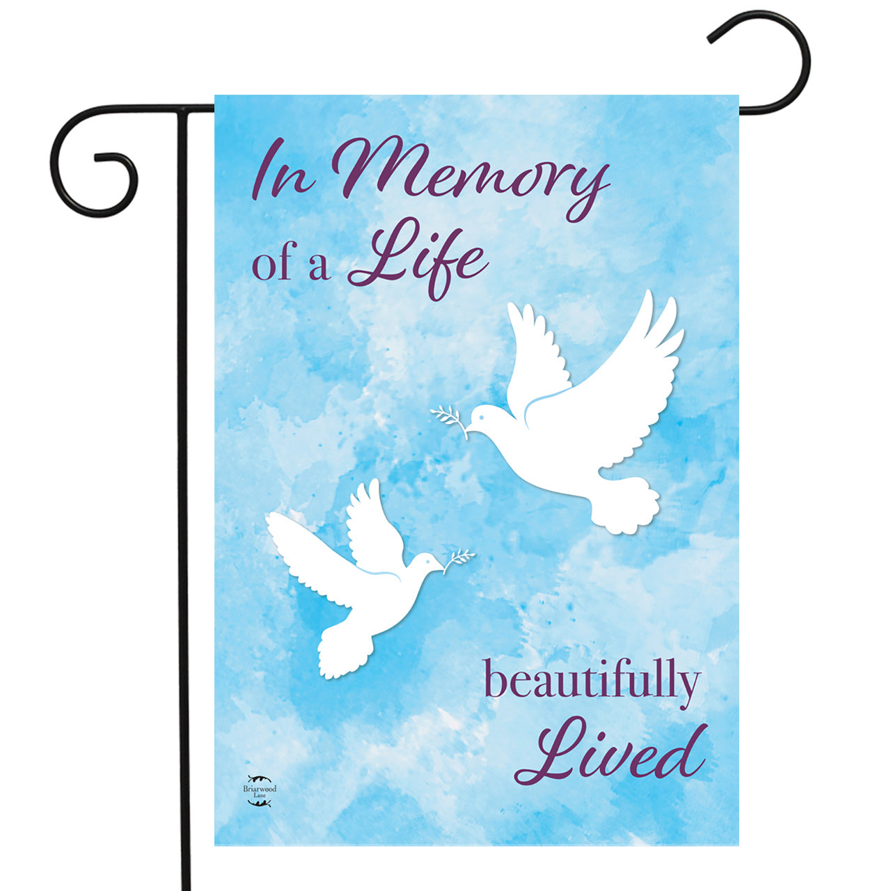 In Memory of a Life Garden Flag