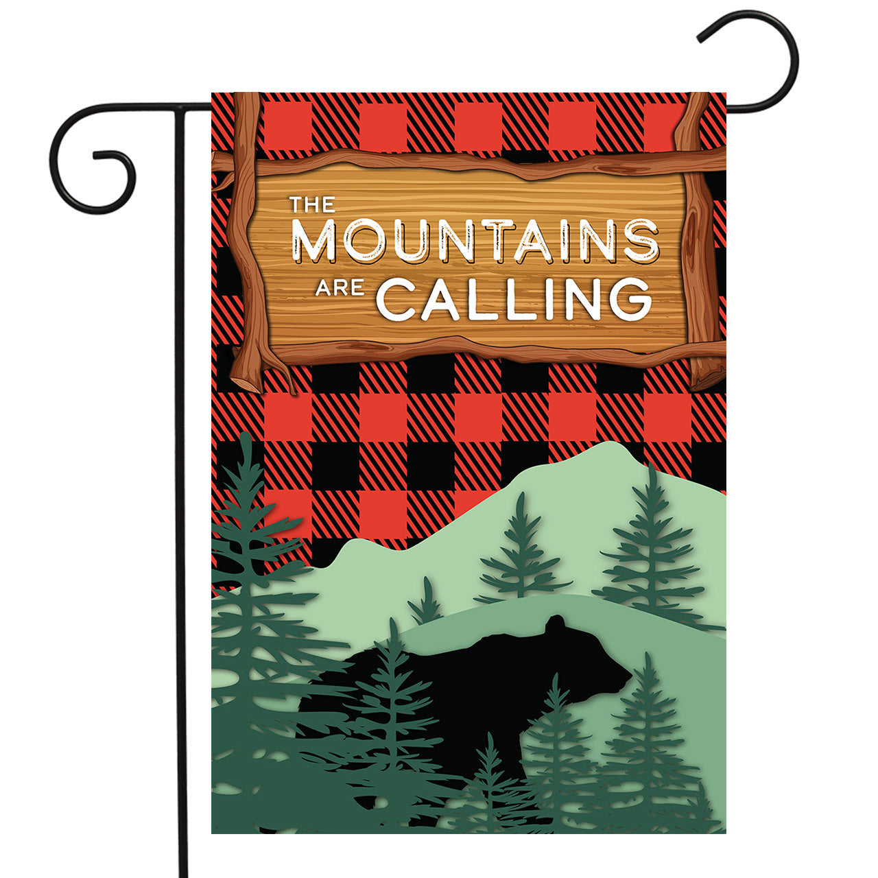 Mountains Are Calling Garden Flag