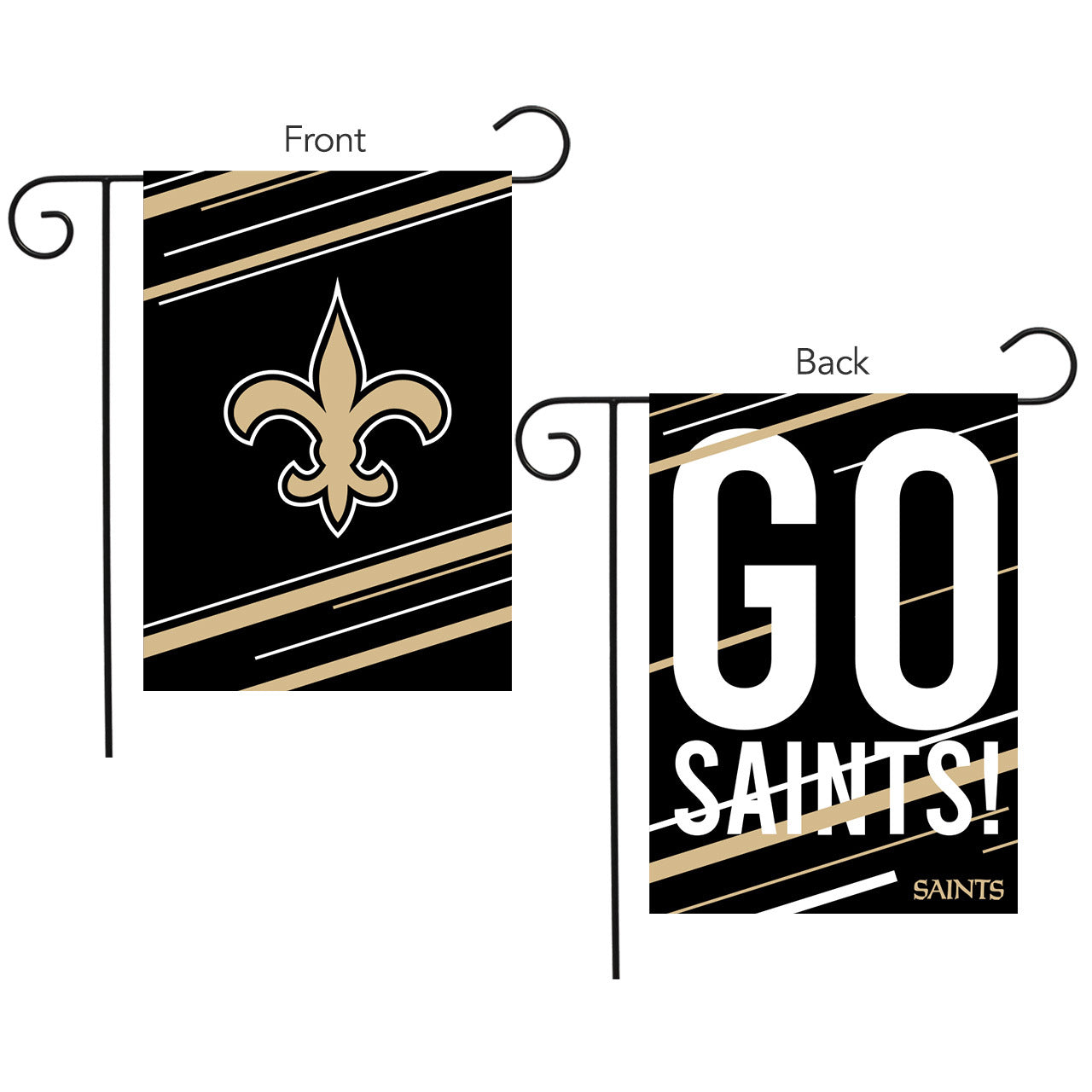 New Orleans Saints Slogan Double Sided NFL Garden Flag – Main Street Flags  and More