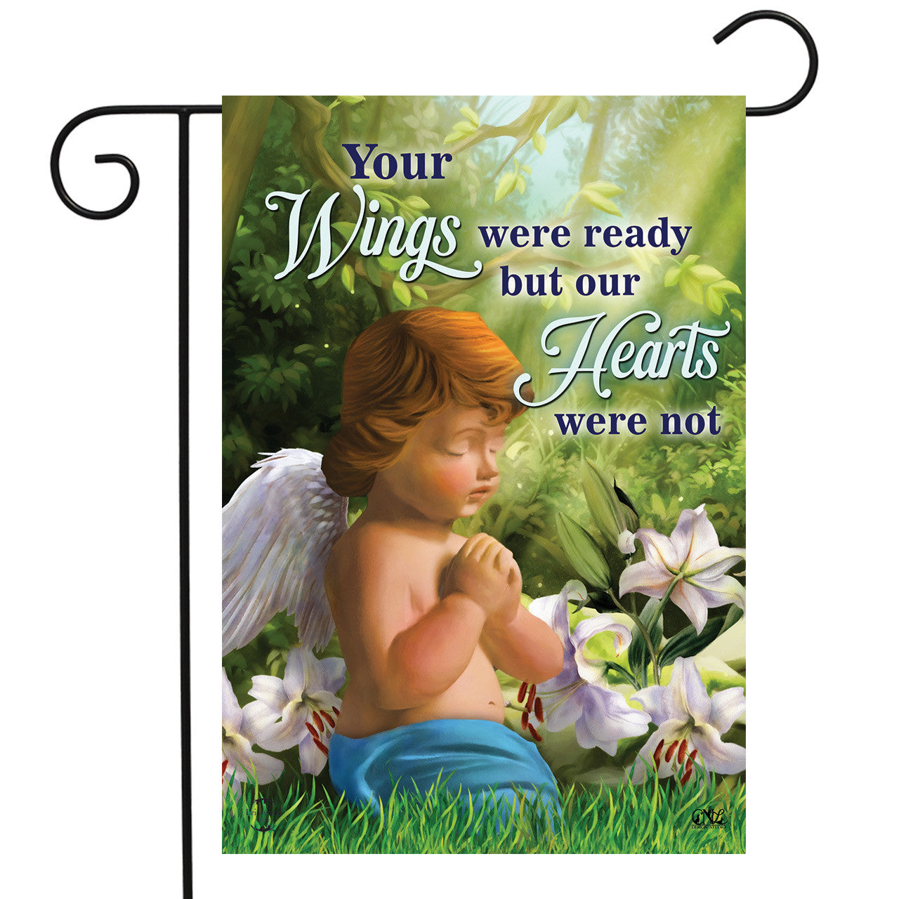 Praying Angel Garden Flag