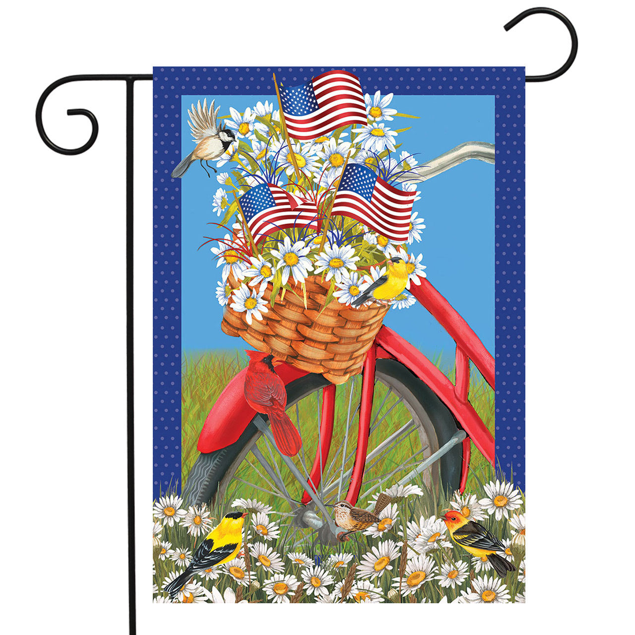 Spring Bicycle Garden Flag