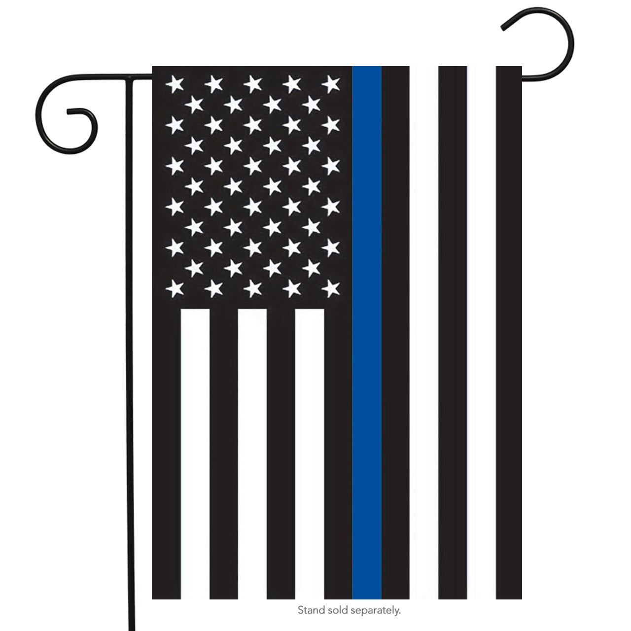 Thin Blue Line Garden Flag