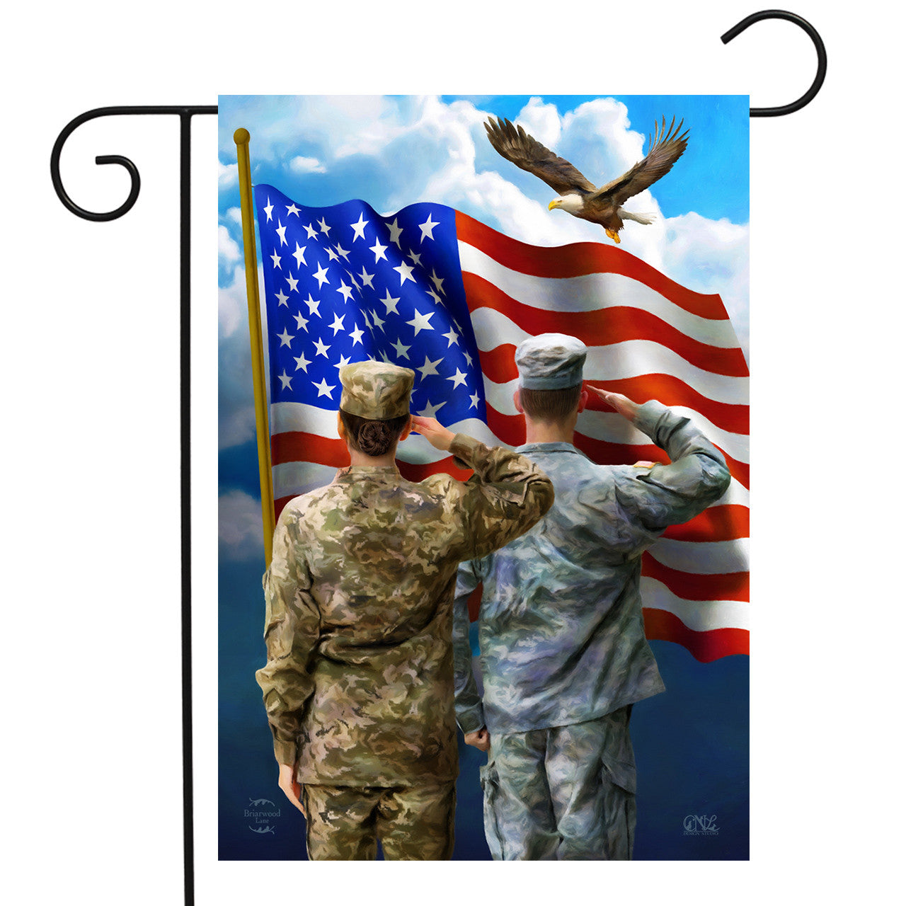 America's Patriotic Heroes Garden Flag