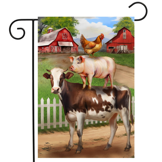 Farm Friends Garden Flag