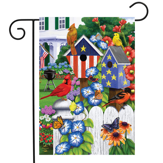 American Garden Birds Garden Flag