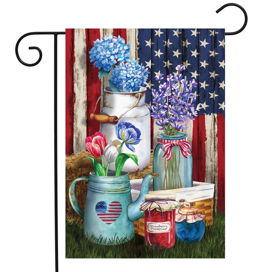 American Picnic Garden Flag