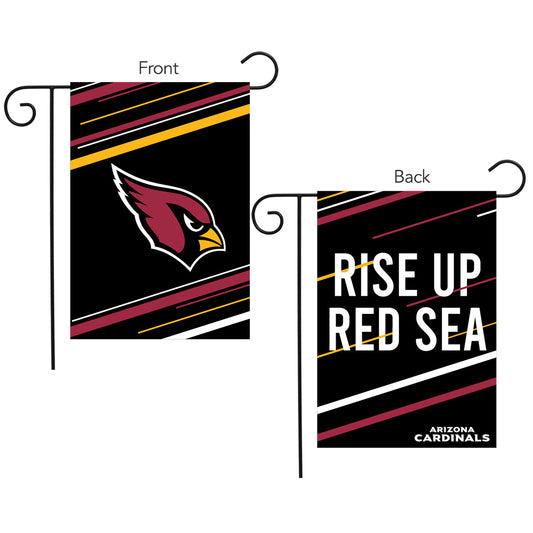Arizona Cardinals Slogan Double Sided NFL Garden Flag