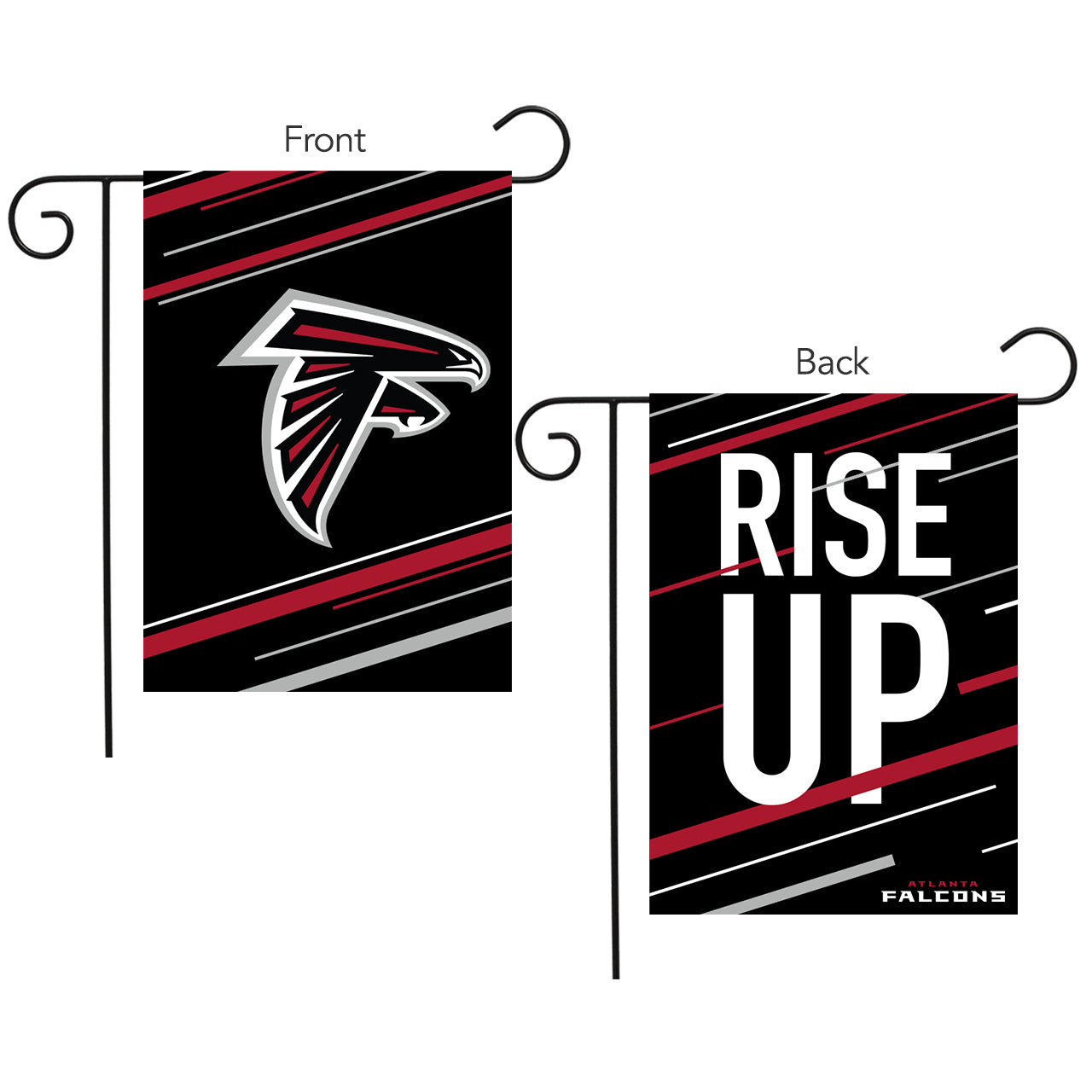 Atlanta Falcons Slogan Double Sided NFL Garden Flag