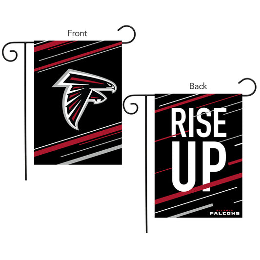 Atlanta Falcons Slogan Double Sided NFL Garden Flag