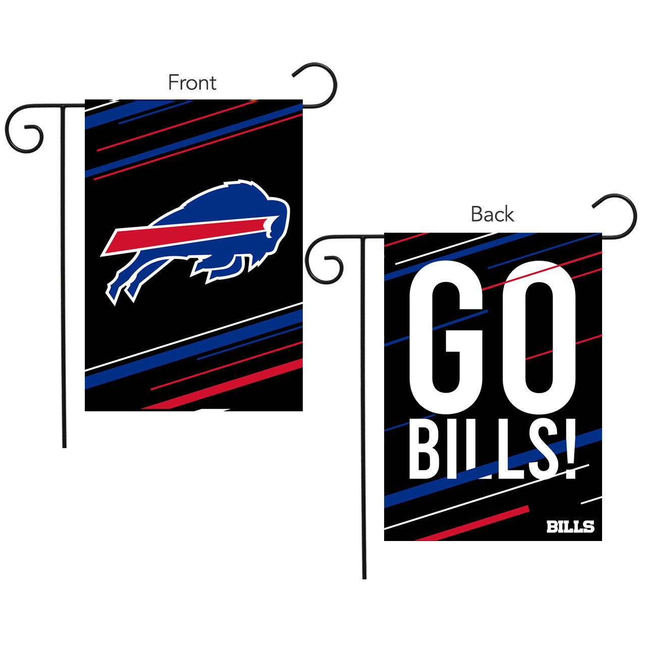 Buffalo Bills Slogan Double Sided NFL Garden Flag