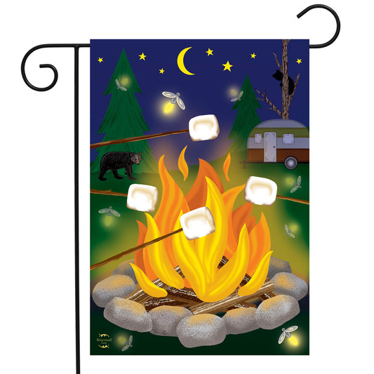 Campfire S'More Garden Flag