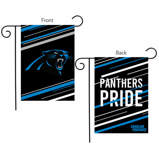 Carolina Panthers Slogan Double Sided NFL Garden Flag