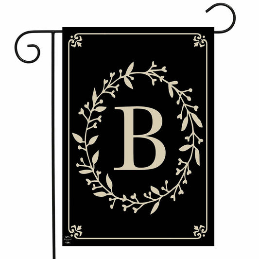 Classic Monogram Letter B Garden Flag