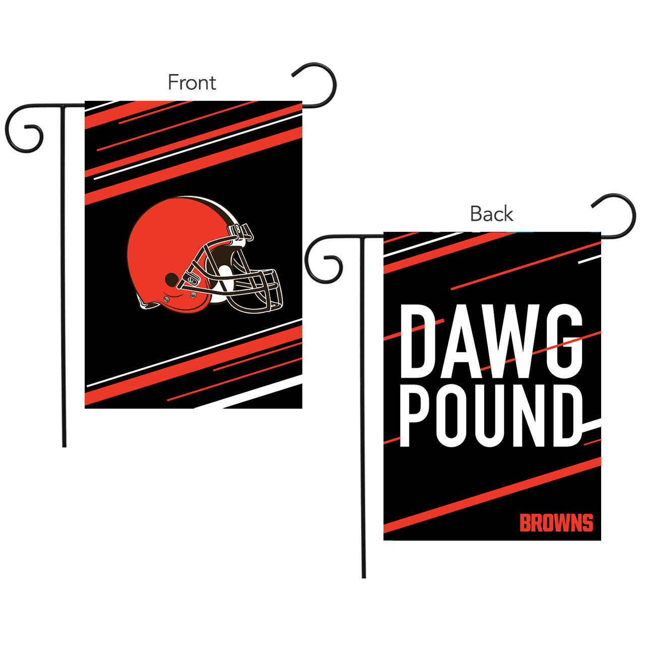Cleveland Browns Slogan Double Sided NFL Garden Flag