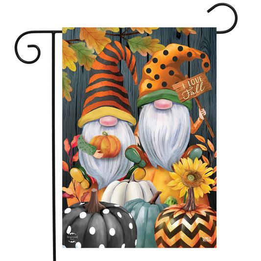 Fall Gnome Garden Flag