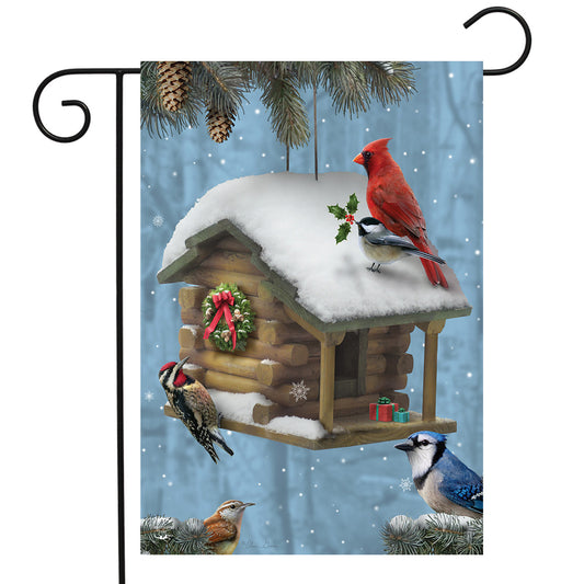 Festive Feathered Friends Garden Flag