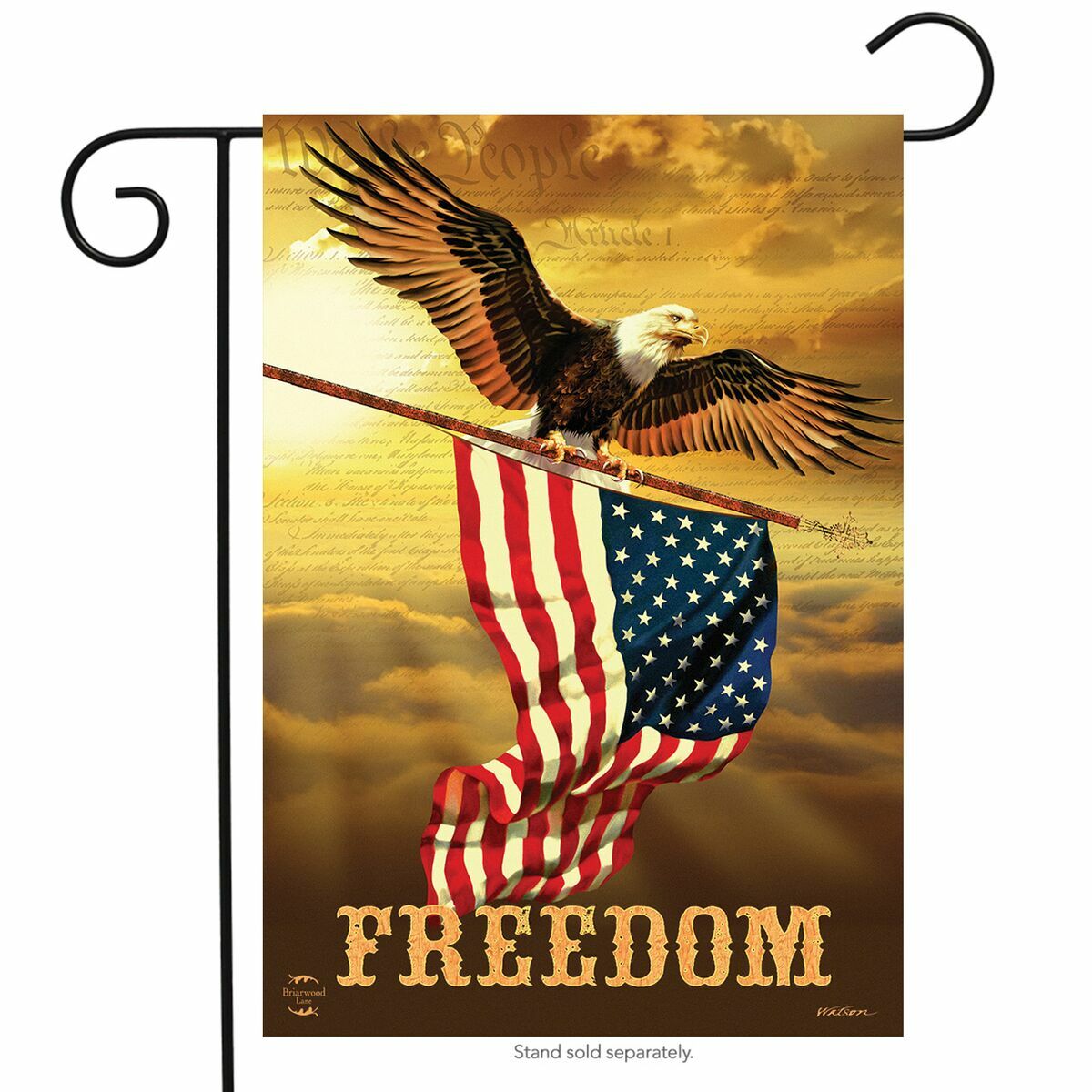 Freedom Eagle Garden Flag