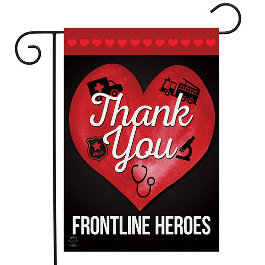 Frontline Heroes Garden Flag