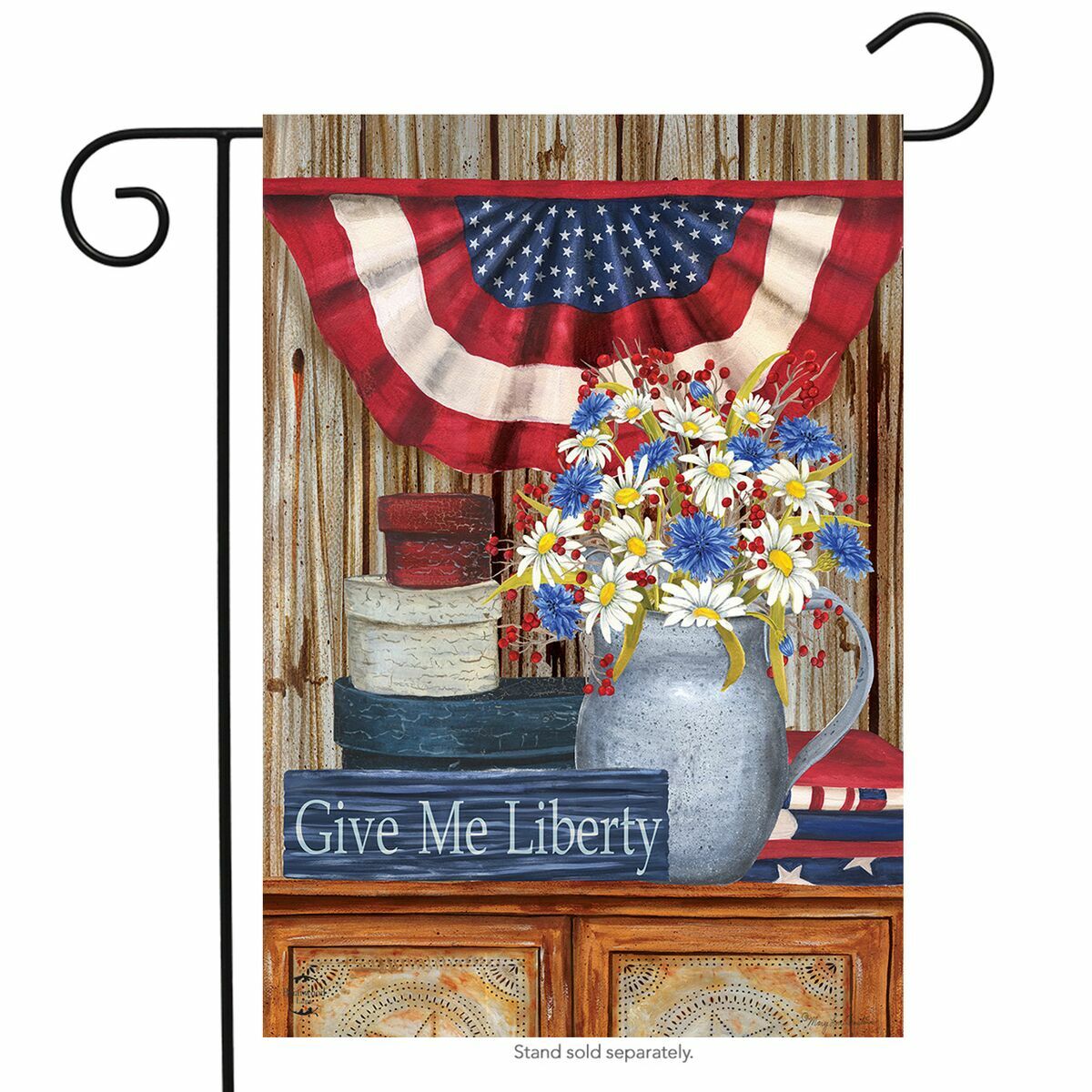 Give Me Liberty Garden Flag