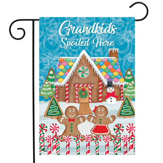 Grandkids Spoiled Here Garden Flag