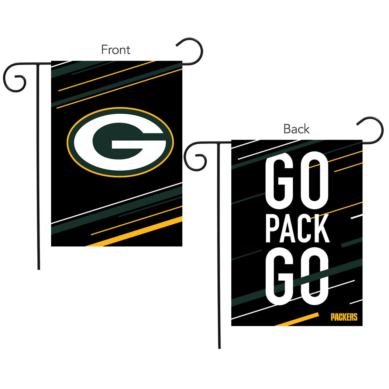 Green Packers Slogan Double Sided NFL Garden Flag