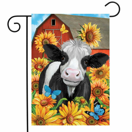 Happy Cow Garden Flag