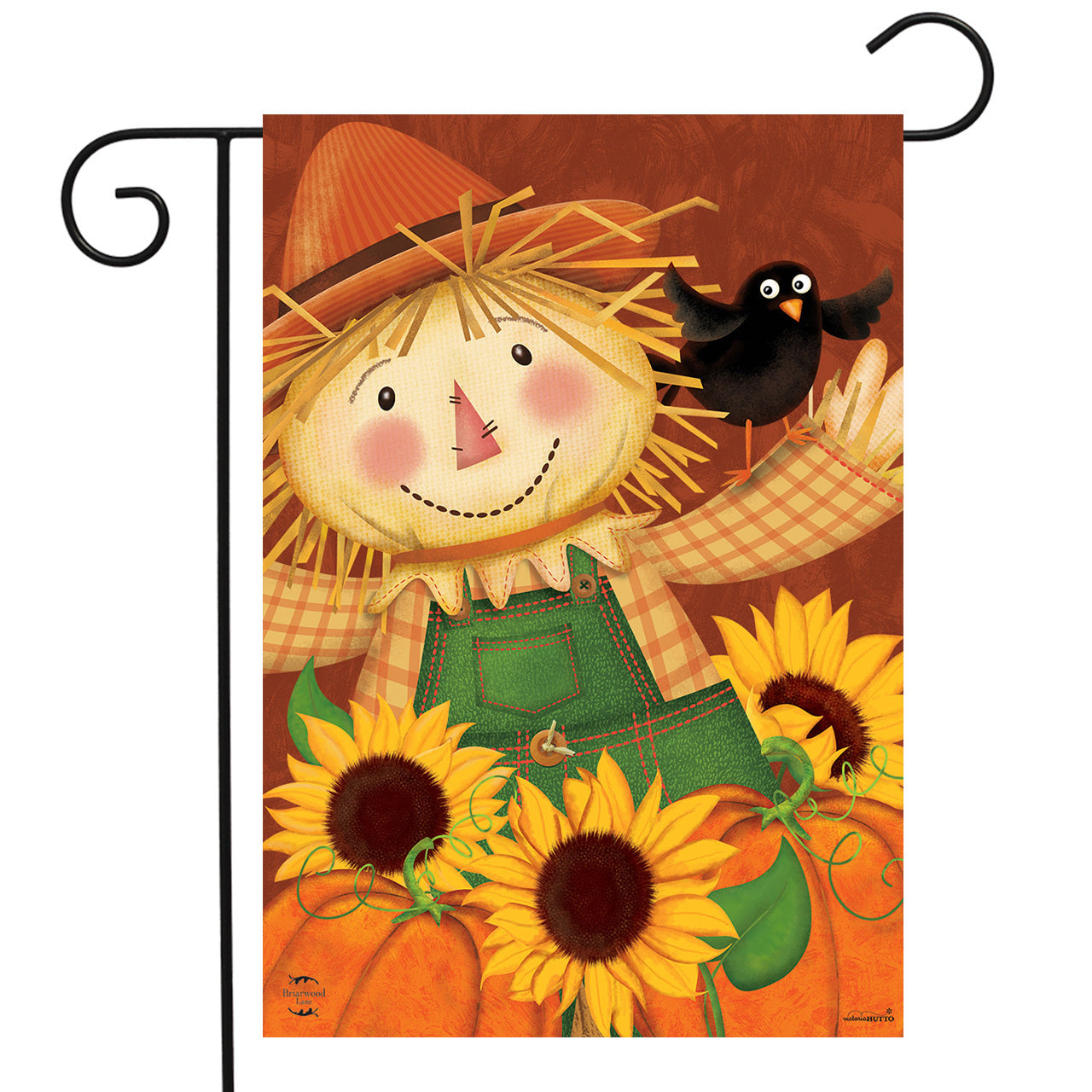 Happy Scarecrow Garden Flag