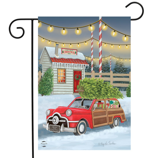 Home for Christmas Garden Flag