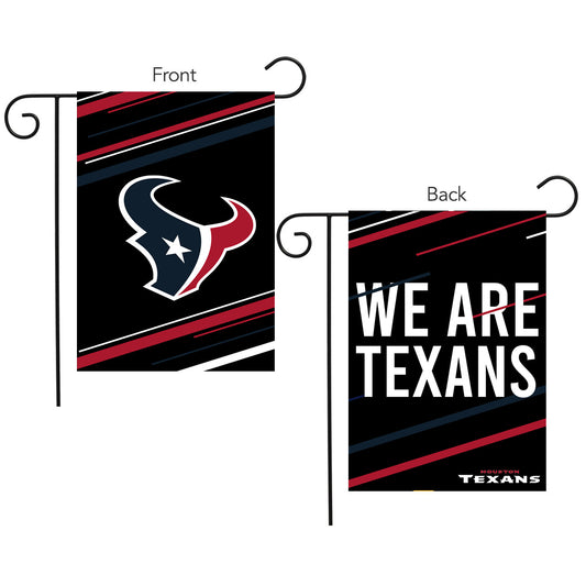 Houston Texans Slogan Double Sided NFL Garden Flag
