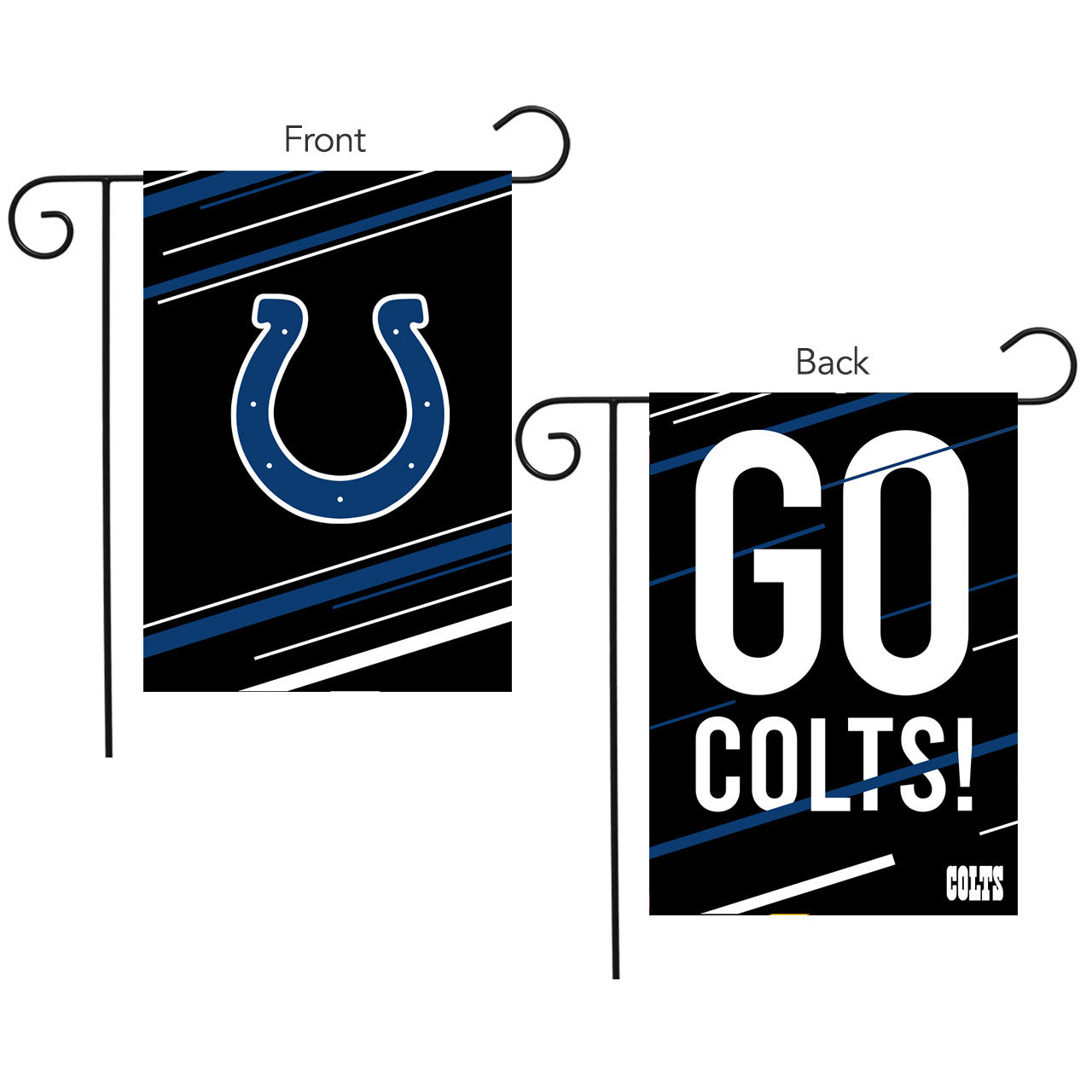 Indianapolis Colts Slogan Double Sided NFL Garden Flag