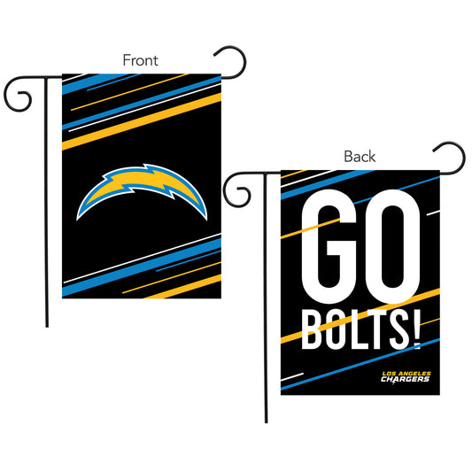 Los Angeles Chargers Slogan Double Sided NFL Garden Flag