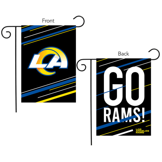 Los Angeles Rams Slogan Double Sided NFL Garden Flag