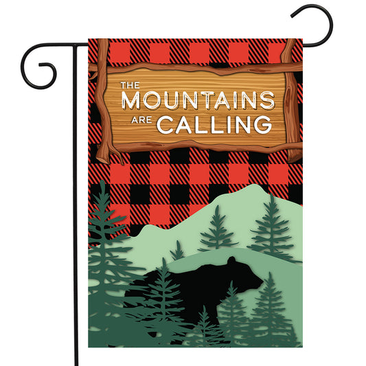 Mountains Are Calling Garden Flag