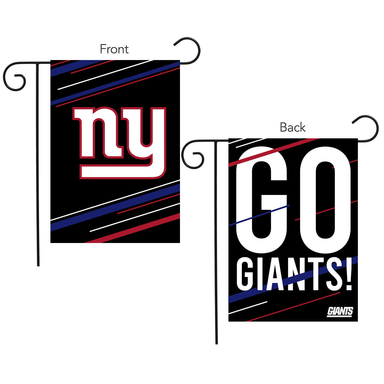 New York Giants Slogan Double Sided NFL Garden Flag