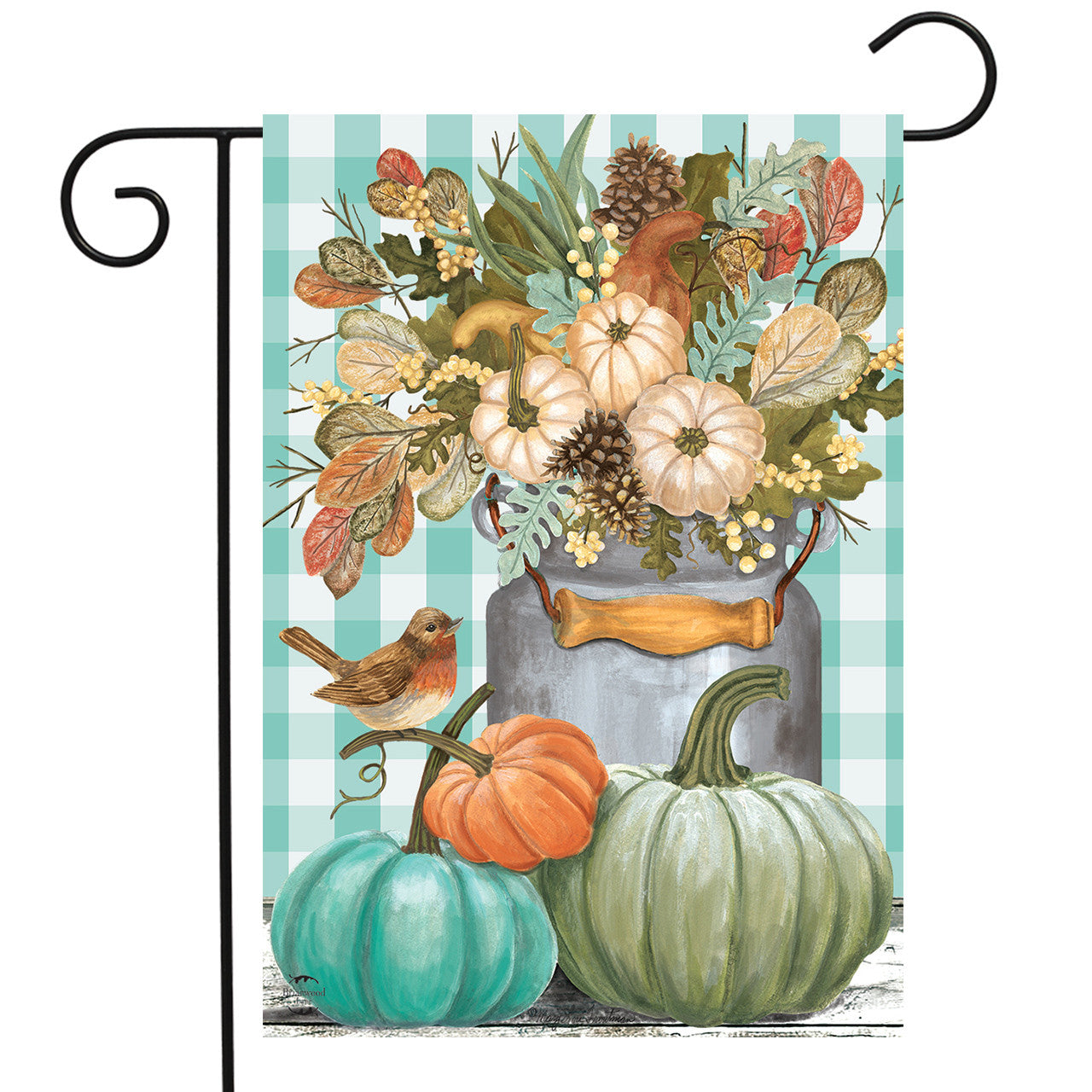 Pastel Pumpkins Garden Flag