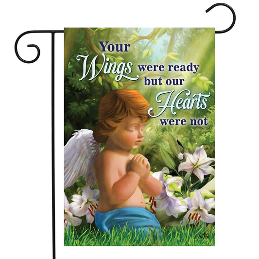 Praying Angel Garden Flag