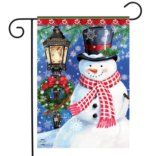 Snow Country Snowman Garden Flag