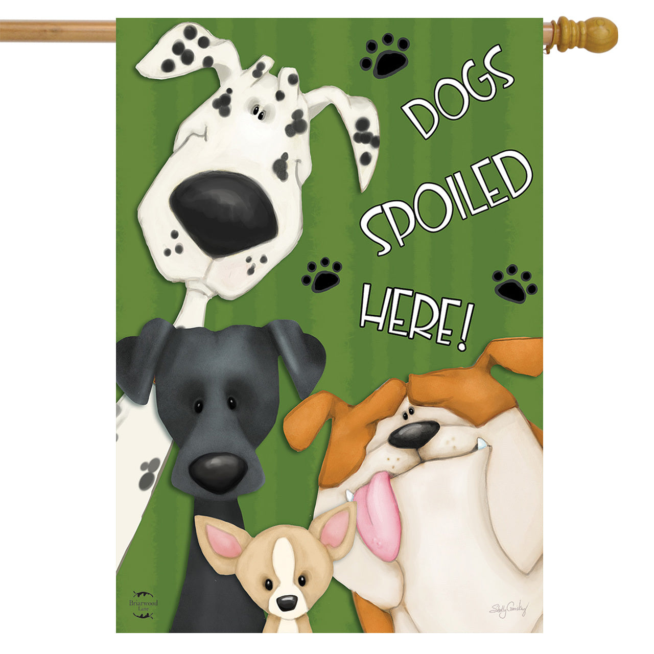 Spoiled Dogs House Flag