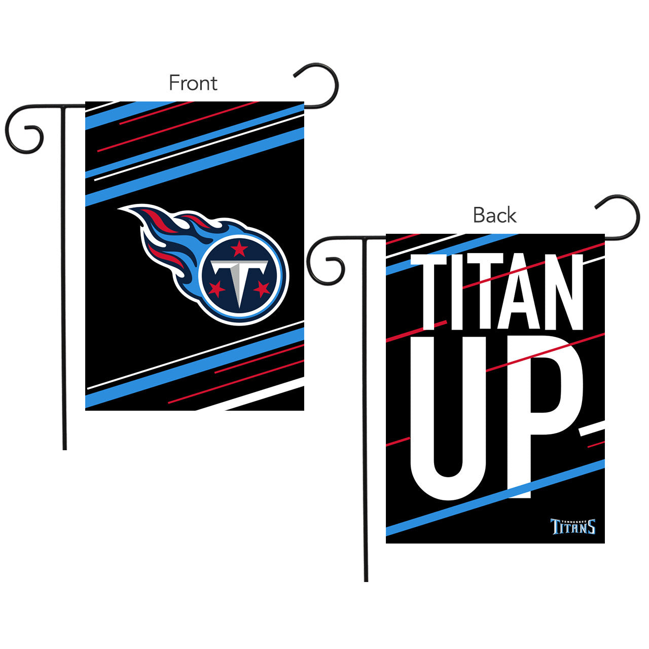 Tennessee Titans Slogan Double Sided NFL Garden Flag