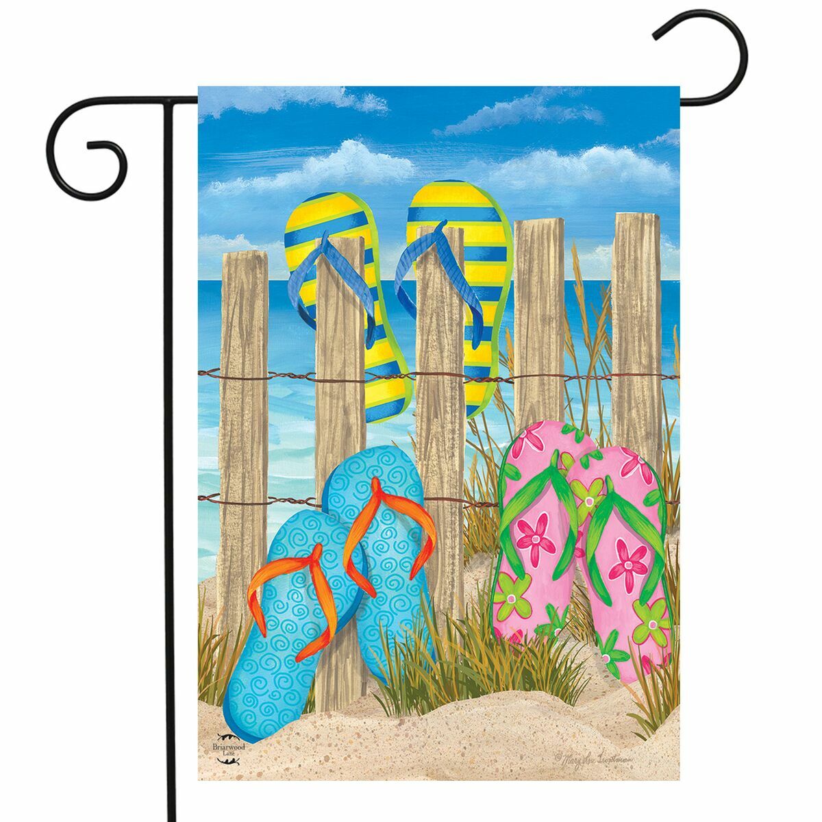 Toes in the Sand Garden Flag