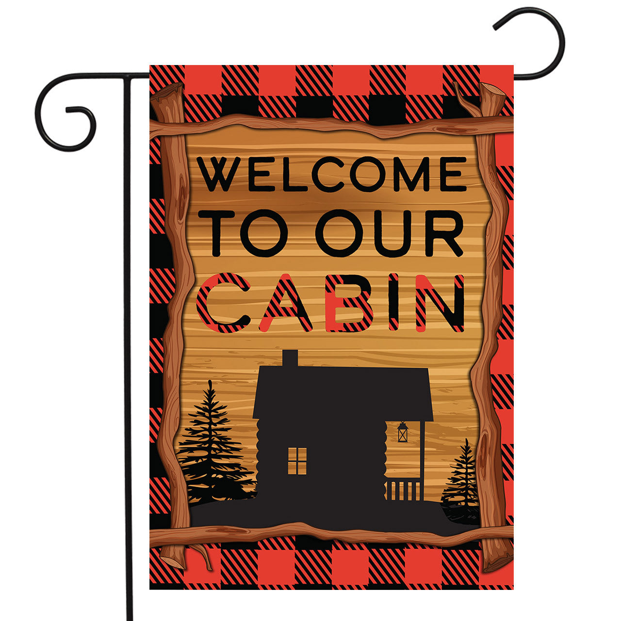 Welcome to Our Cabin Garden Flag